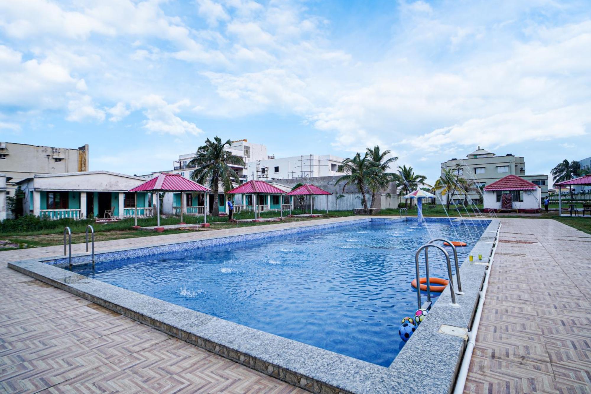 Silver Sand Eco Resort !! Beachfront !! With Biggest Pool And Huge Open Area !! Ideal For Weddings !! Couple Friendly !! Mandarmani Εξωτερικό φωτογραφία